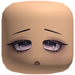 Tired Chibi Face With Purple Eyes