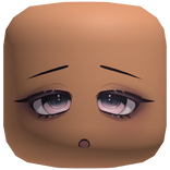 Tired Chibi Face With Purple Eyes