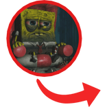 Tired Depressed SpongeBob Red Circle