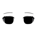 ☆ tired lost anime eyes  black