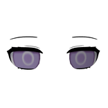 ☆ tired lost ring anime eyes  purple