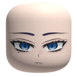 Tired Pretty Blue Eyes Face