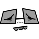 tired silly smartie face