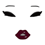 tokidoki girl face red lips