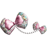 Tokidoki hime gyal Sparkly double bows w Pearls