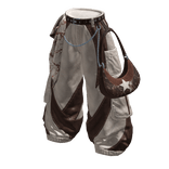 TOKYO UGC | Brown Strap Baggy Pants