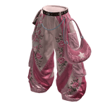 TOKYO UGC | Pink Rose Floral Baggy Pants