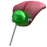 Tongue Piercing with Lollipop 