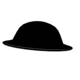 Toon Black Brodie Helmet