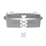 ♡꒰top fofo emo coração com piercing branco