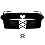 ♡꒰top fofo emo coração com piercing preto