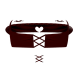 ♡꒰top fofo emo coração com piercing vermelho