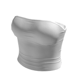 Crop Top White Basic Baby Baddie Tight Tee Shirt