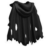 Torn Black Cape w/ Hood