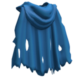 Torn Blue Noob Cape w/ Hood