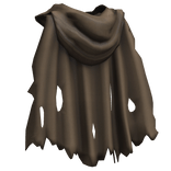 Torn Brown Cape w/ Hood