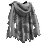 Torn Medieval Wolf Cape w/ Hood