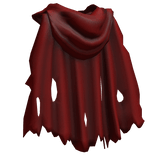 Torn Red Cape w/ Hood