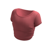 tose pink tight crop top tee