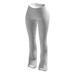 Tracksuit Pants White Cozy Baddie Skinny 2000s Y2K