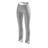 Tracksuit Pants White Cozy Baddie Skinny Y2K 2000s