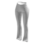 Tracksuit Pants White Euina Baddie Cozy 2000s Y2K