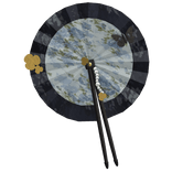 traditional pleated circle fan chinese japanese