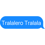 Tralalero Tralala Meme text