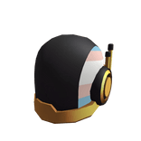 Trans Pride DJ Helmet