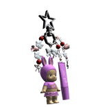 Trendy Angel Baby Keychain In Purple (3.0)