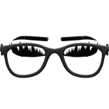 Trendy Baddie Lashes w Glasses Grey