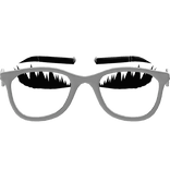 Trendy Baddie Lashes w Glasses White