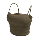 trendy brown cute camisole tank top
