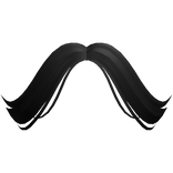 Trendy Curtain Bangs in Black