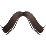 Trendy Curtain Bangs in Brown