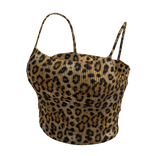 trendy cute leopard animal print camisole tank top