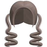 Trendy Dusty Brown Pigtails