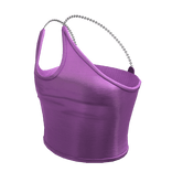 trendy purple cute chain tank top