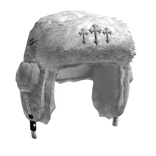 Triple Cross White Ushanka