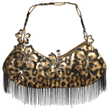 Tropical Cheetah Leopard Beach Hibiscus Gyaru Bag