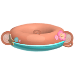 Tropical Cute Monkey Floatie Blue