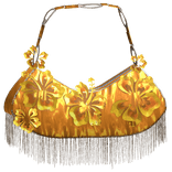 Tropical Orange White Y2k Beach Hibiscus Gyaru Bag