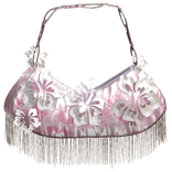 Tropical Pink White Cute Beach Hibiscus Gyaru Bag