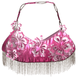 Tropical Pink White Cute Beach Hibiscus Gyaru Bag