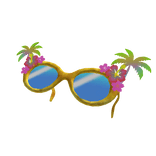 Tropical Sakura Sunglasses - gold