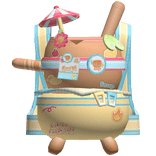 tropical summer coconut backpack