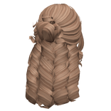 Tropical Summer Curly Hair & Bun Blonde Highlights