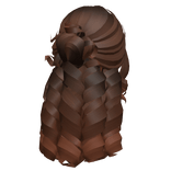 Tropical Summer Curly Hair w/ Bun (Brown & Auborn)