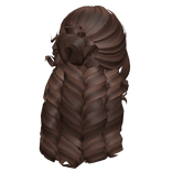 Tropical Summer Curly Hair w/ Bun (Brown)