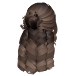 Tropical Summer Curly Hair w/ Bun (Hot Coco Ombre)